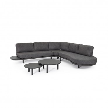 Set sofá esquinero Hercules-Gris oscuro