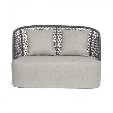 Sofá 2 plazas exterior antracita