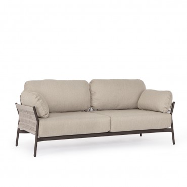 Sofá 2 plazas Pardis de exterior-Gris oscuro