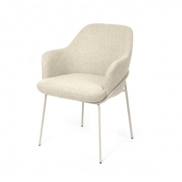 Silla Abigail pata beige-Beige