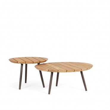 Set 2 mesas de centro exterior Talaia