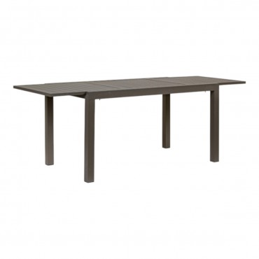 Mesa comedor extensible 140 Hilde de exterior-Marrón