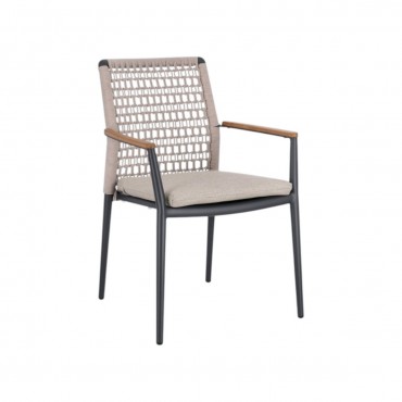 Silla Maddox exterior-Negro