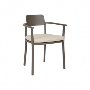 Silla Makena exterior-Marrón