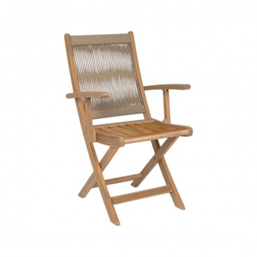 Silla reposabrazos Danubio plegable-Gris