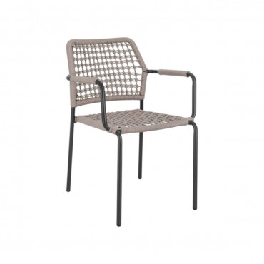 Silla Rajada exterior-Negro