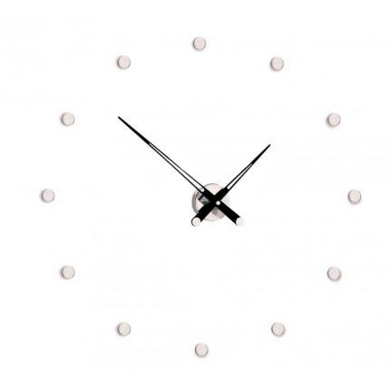 Reloj de pared Rodón i de Nomon ¡Señales horarias! 12sh cromadas, agujas de acero negra