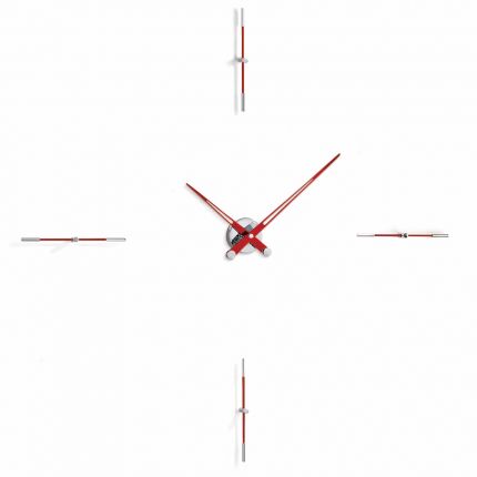 Reloj de pared moderno Merlín i Nomon Rojo