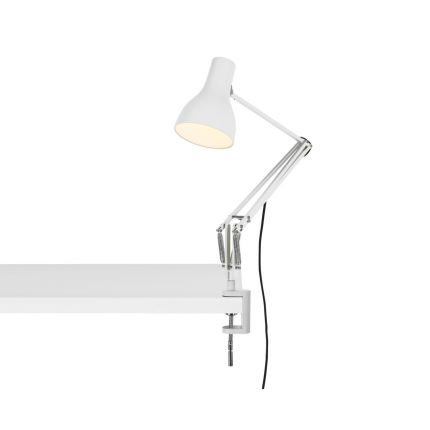Lámpara tipo 75 con abrazadera de escritorio - Anglepoise-Blanco