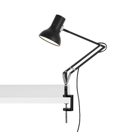 Lámpara Mini tipo 75 con abrazadera de escritorio - Anglepoise-Negro