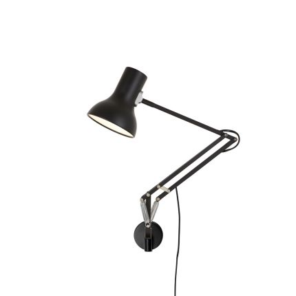 Lámpara Mini tipo 75 con soporte de pared - Anglepoise-Negro