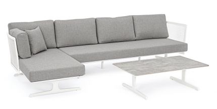 Set sofá esquinero Althea. Ideal para exterior