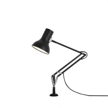 Lámpara Mini tipo 75 con inserto de escritorio - Anglepoise-Negro