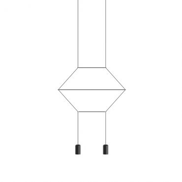 Lámpara de techo Wireflow lineal – Vibia